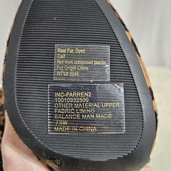 INC. International Concepts - Leopard Print Fur Dyed Booties - Picture 10 of 16